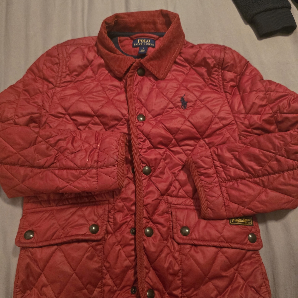 Polo by Ralph Lauren Kids Cherry Red Quilted Puffer Jacket